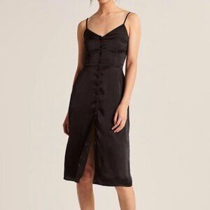 Abercrombie Satin Button Down Midi Dress - XS
